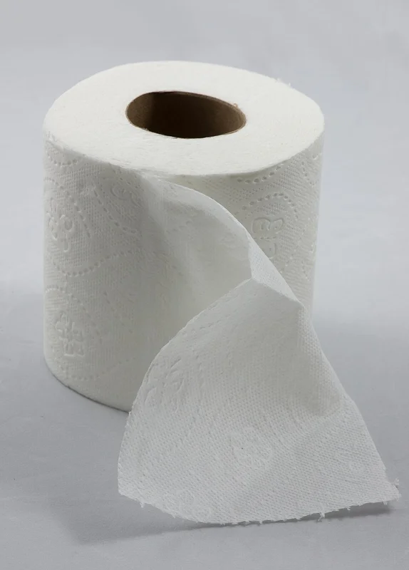 Papel higiénico simple hoja 80 m; fotografía ilustrativa